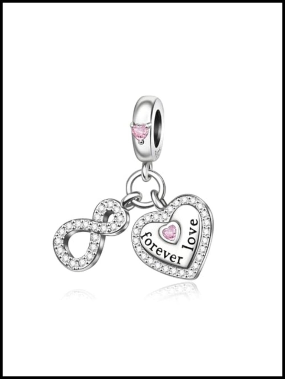925 Sterling Silver Charm Bead for Bracelet Necklace Pendant Jewelry Gift